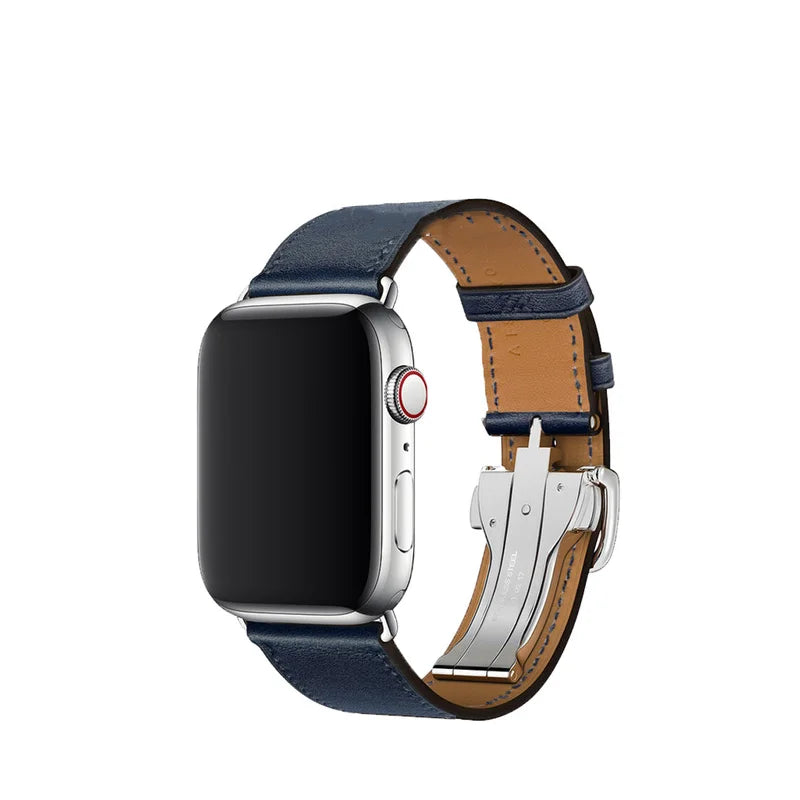 Genuine Leather band For Apple Watch Series 11 10 9 8 SE 3 band 46mm 44mm 41mm 45mm 42mm 38mm band Apple Watch Ultra 3 2 1 49mm