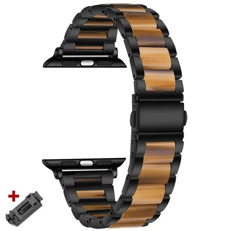 Women Resin band for Apple Watch Ultra 3 2 49mm 11 10 42mm 46mm 9 8 41mm 45mm Luxury band for Apple Watch 6 5 SE 40mm 44mm Band