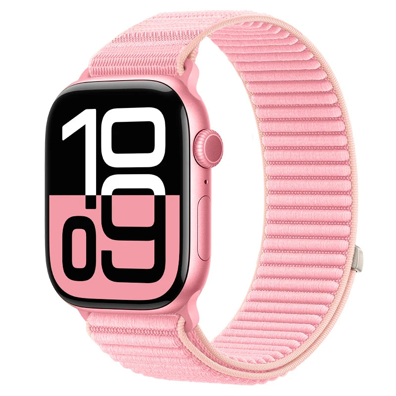 Sport band For Apple Watch 11 10 42mm 46mm Ultra 3 49mm Nylon Loop band For Apple Watch SE 3 40mm 44mm 9 2 8 7 38mm 41mm 45mm Watchand