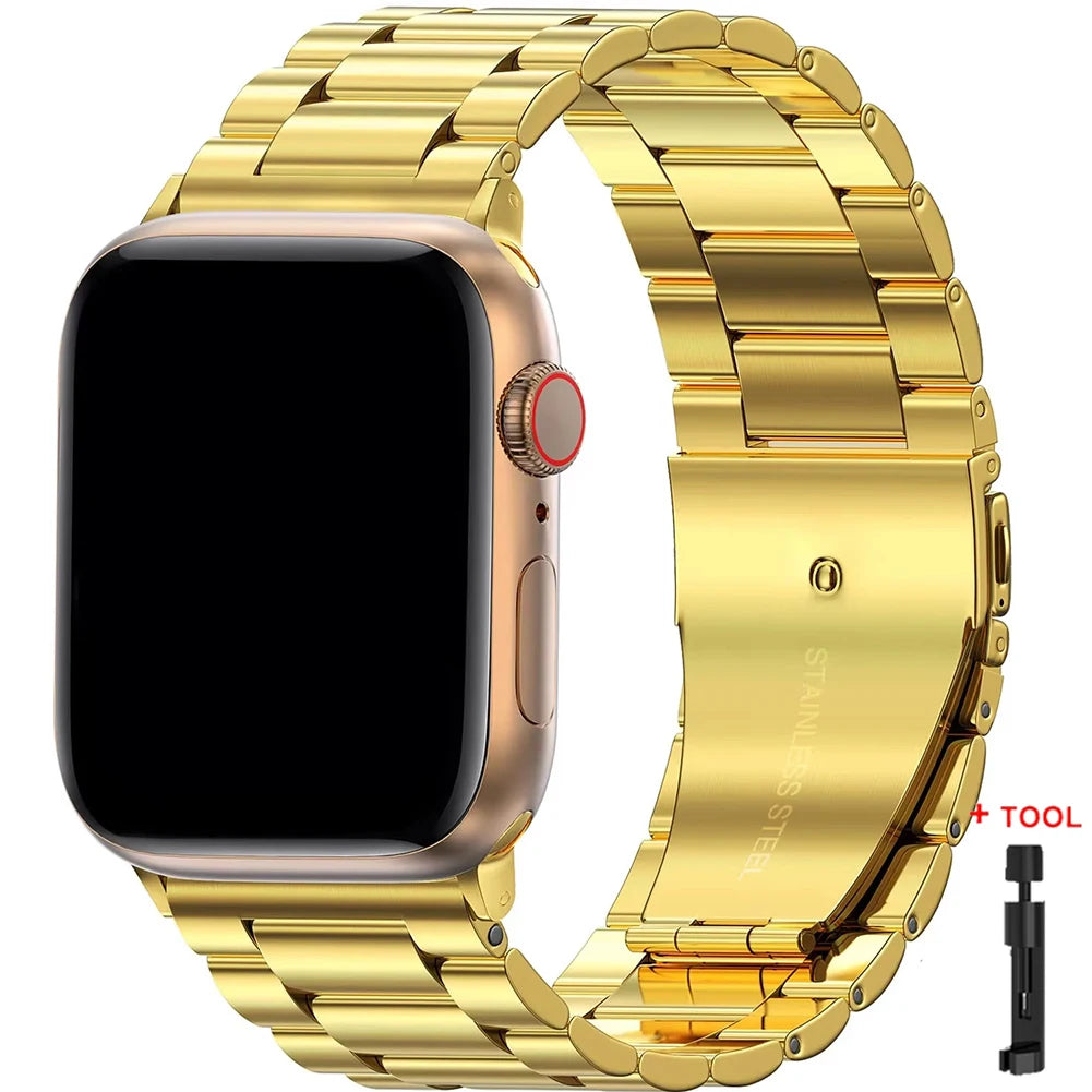 Metal Stainless Steel band for Apple Watch band Ultra 3 2 49mm 46mm 42mm 45mm 44mm 41mm band Apple Watch Series 11 10 9 8 7 6 SE 5 4