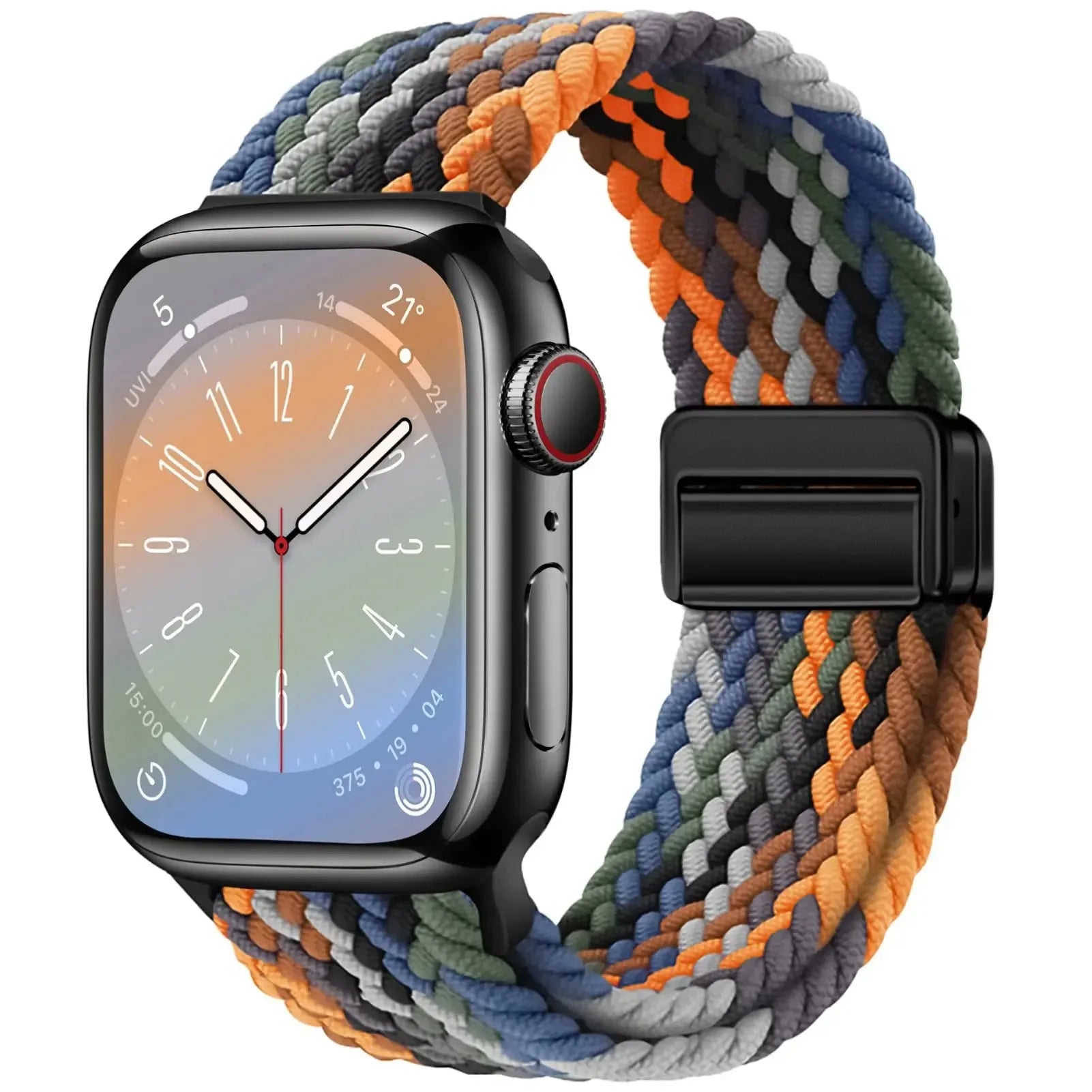 Braided band For Apple Watch band 40mm 45mm 41mm 44mm 49mm 38mm magnetic buckle Nylon band Apple Watch Series SE 7 5 6 8 9 Ultra 2