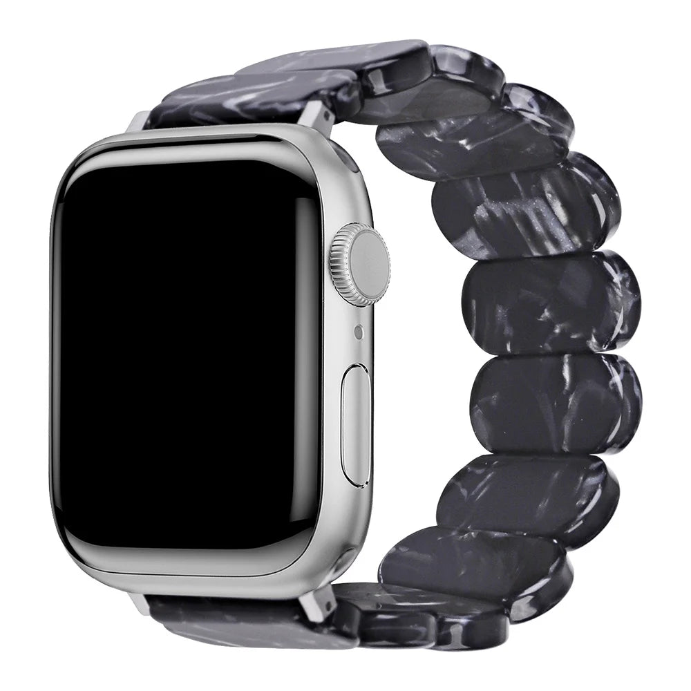 Resin band for Apple Watch band 38mm 40mm 41mm 42mm 44mm 45mm 49mm Resin elastic force band correa Apple Watch Series 9 8 7 SE 6 5