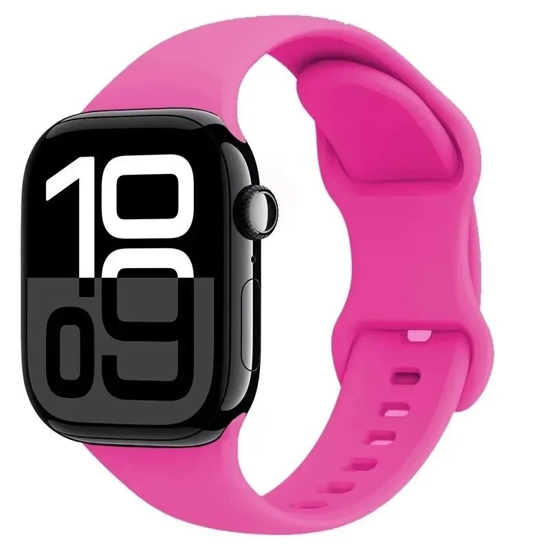 Silicone band For Apple Watch band 11 10 9 8 7 46mm 42mm 45mm 41mm band Wristband Apple Watch Ultra 3 49mm 6 5 4 SE 44mm 40mm Belt