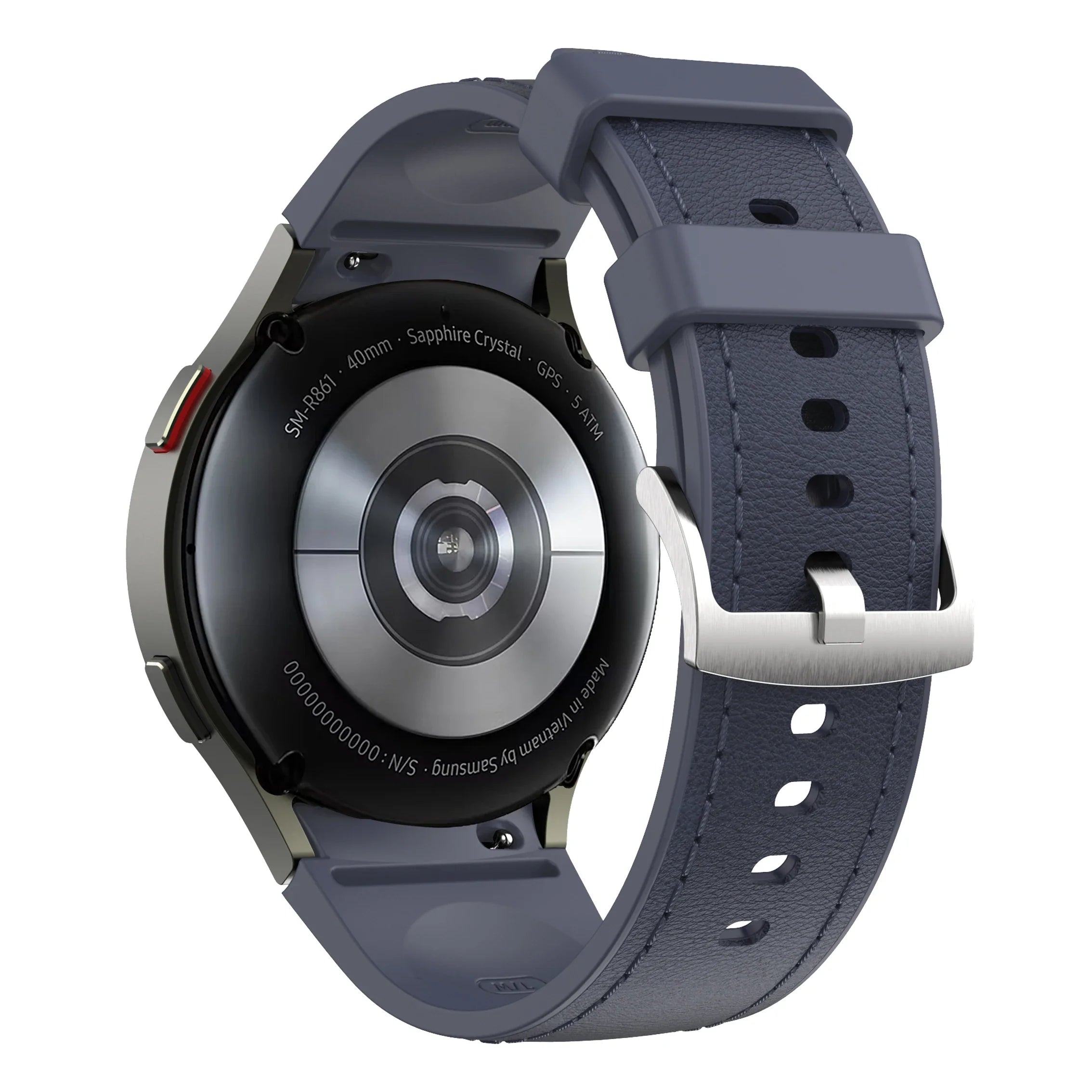 Silicone+Leather Strap for Samsung Galaxy Watch 7 6 5 4 FE 40mm 44mm No Gap Bracelet Band Watch 6 4 Classic 43/47mm 42/46mm Belt