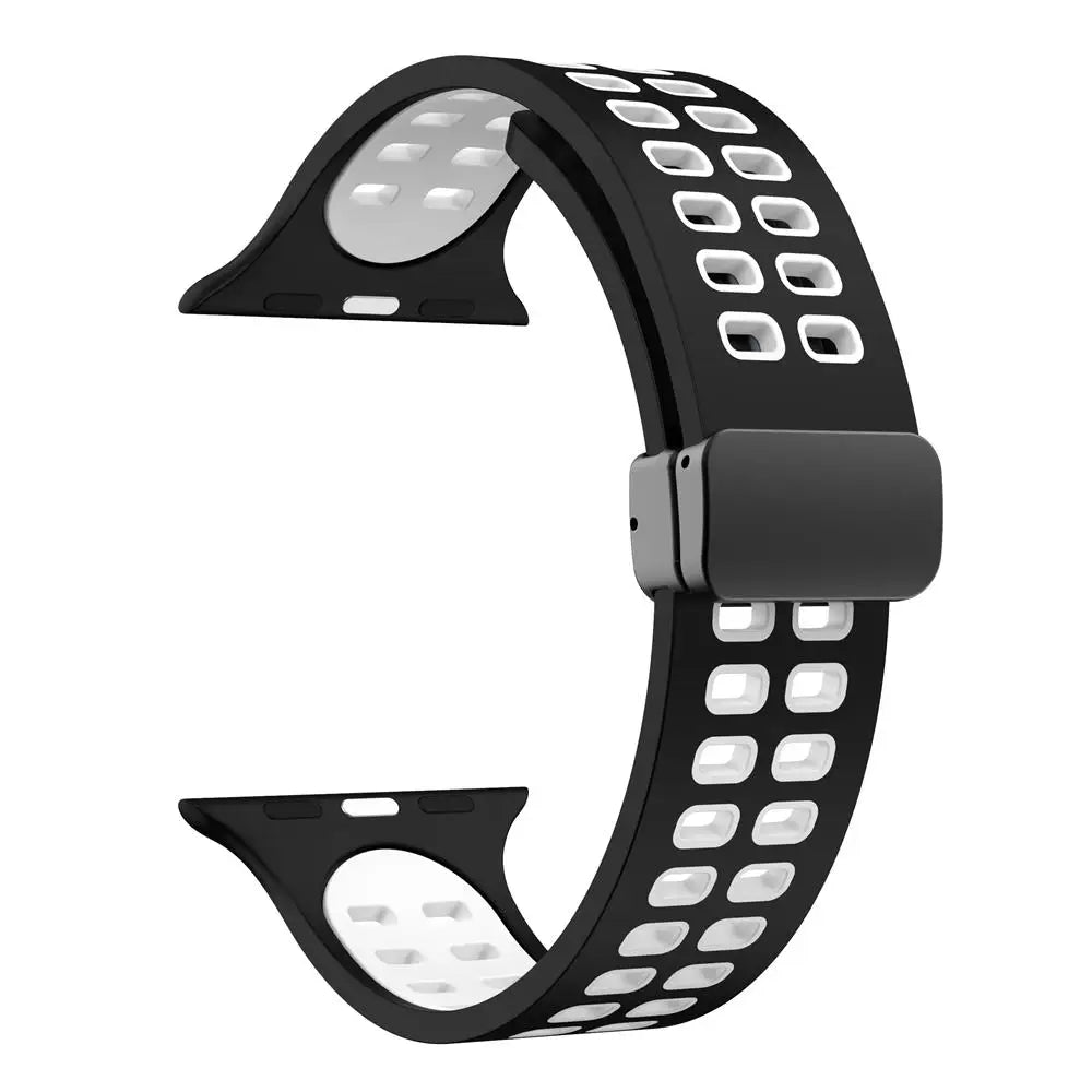 band For Apple Watch band 44mm 45mm 49mm 41mm 40mm 38mm Magnetic buckle Silicone band Apple Watch Series 7 5 3 6 SE 8 Ultra 2 9