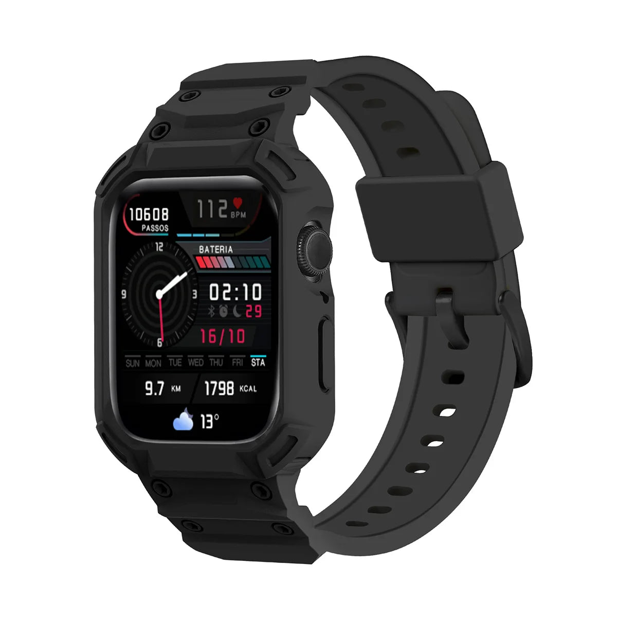 For Apple Watch Series 10 46mm 42mm Sport Protective Replacement Wristband Apple Watch Series 10 Retrofits band Case One piece