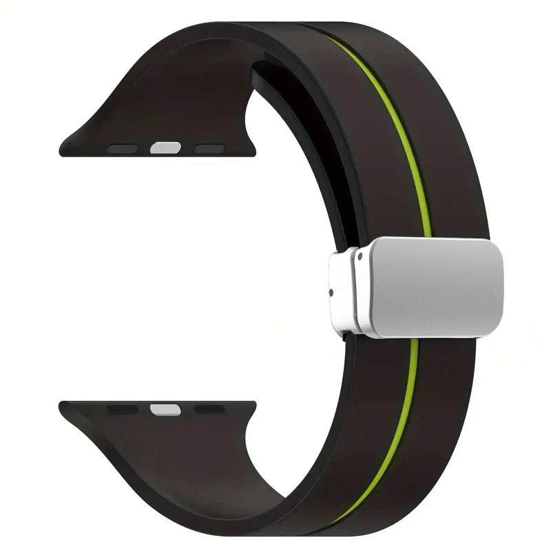 Magnetic band Apple Watch band 45mm 44mm 46mm 42mm 49mm 40mm 41mm Silicone correa band Apple Watch Series 10 9 8 7 6 5 SE Ultra 2