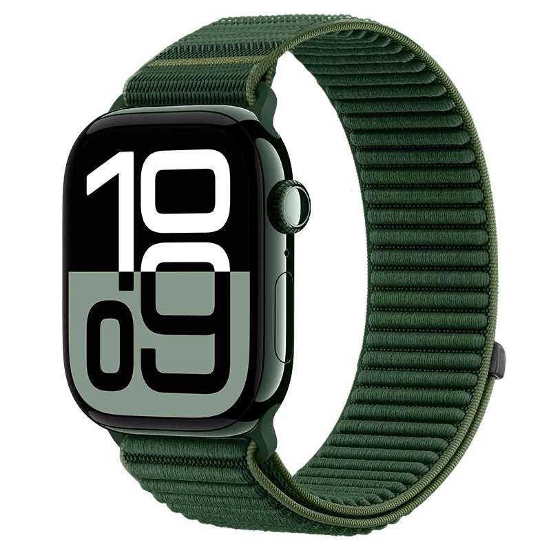 Sport band For Apple Watch 11 10 42mm 46mm Ultra 3 49mm Nylon Loop band For Apple Watch SE 3 40mm 44mm 9 2 8 7 38mm 41mm 45mm Watchand