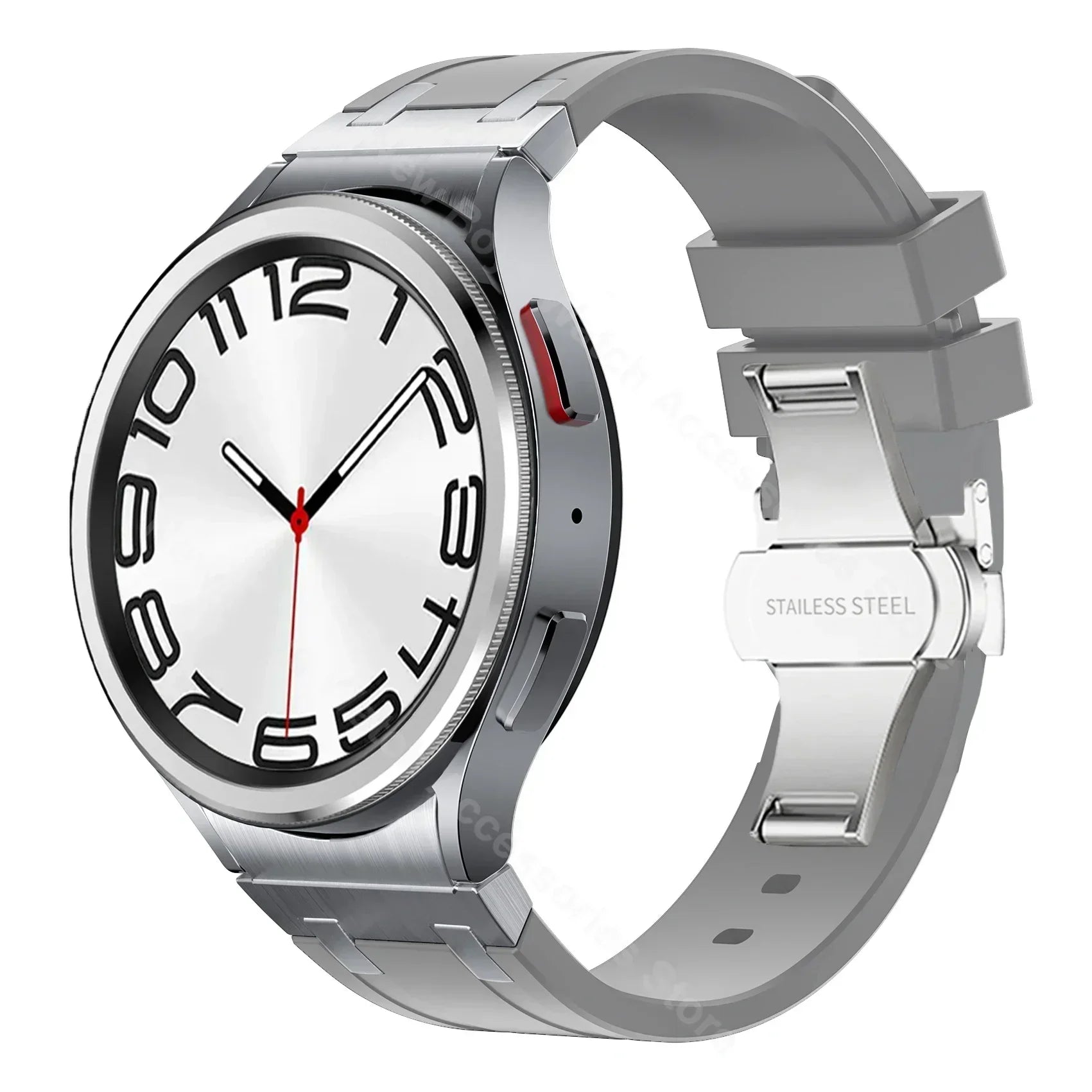 Silicone band for Samsung Galaxy Watch 7 40mm 44mm 6 4 classic 46 47mm 42 43mm 5 pro 45mm watchband no gaps men sports bracelet