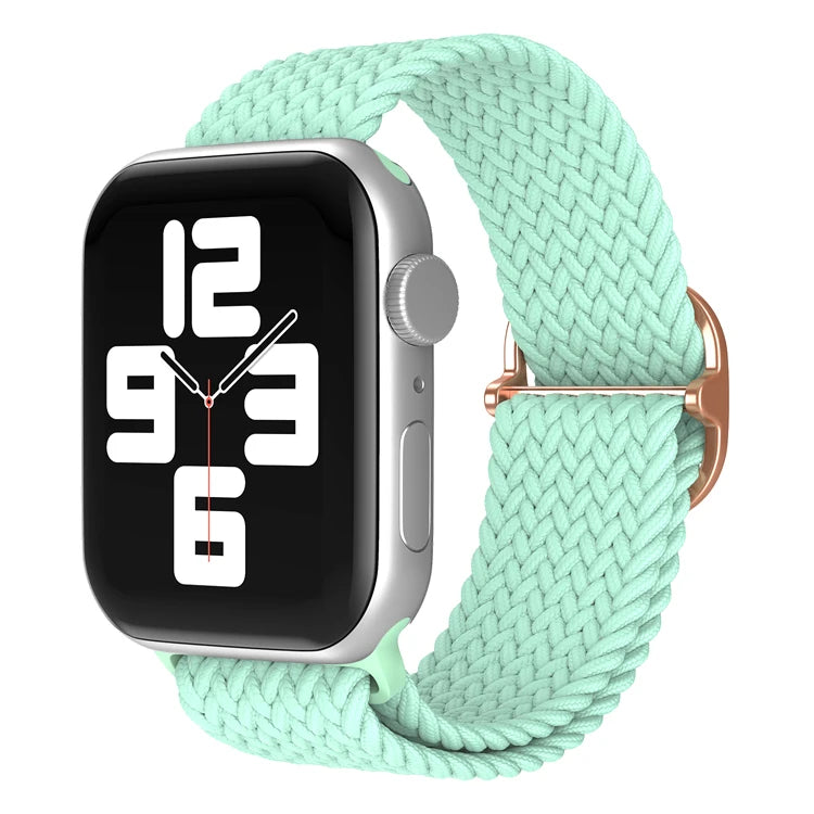 Braided Loop For Apple Watch band 49mm 44mm 45mm 41mm 42mm 38mm 40mm Elastic Solo band Apple Watch Ultra Series 7 SE 3 6 8 Band