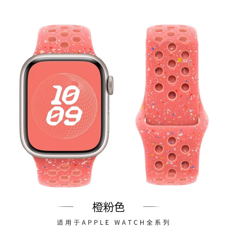 Sport band for Apple Watch band 11 10 9 8 7 SE Ultra2 3 49mm 46mm 45mm 44mm 42mm 41mm 40mm Breathable wrist correa Apple Watch bands