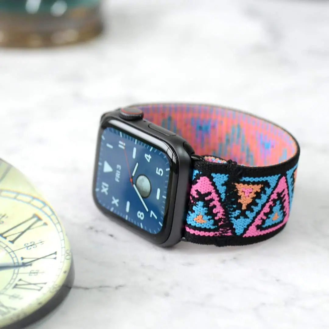 Scrunchie band for Apple Watch band 40mm 44mm 42mm 45mm 41mm 49mm Elastic solo loop band Apple Watch Series 3 SE 6 7 8 9 Ultra 2