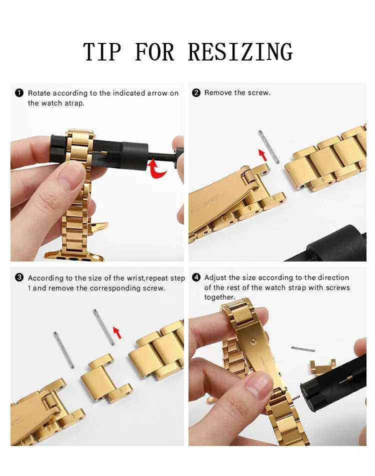 Women Slim metal band For Apple Watch 8 7 41mm 45mm Stainless Steel band Apple Watch Ultra 49mm 6 5 4 3 SE2 44mm 40mm 42mm Band