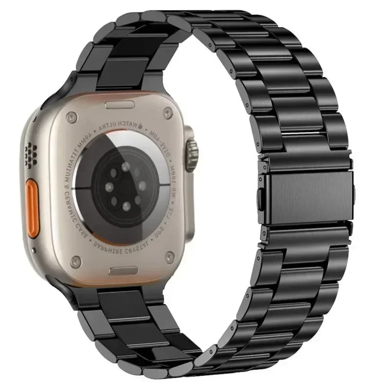 Stainless Steel band for Apple Watch band 44mm 45mm 38mm 42mm 40mm 41mm metal link band Apple Watch Series 9 10 8 7 6 5 4 SE Ultra 49mm m