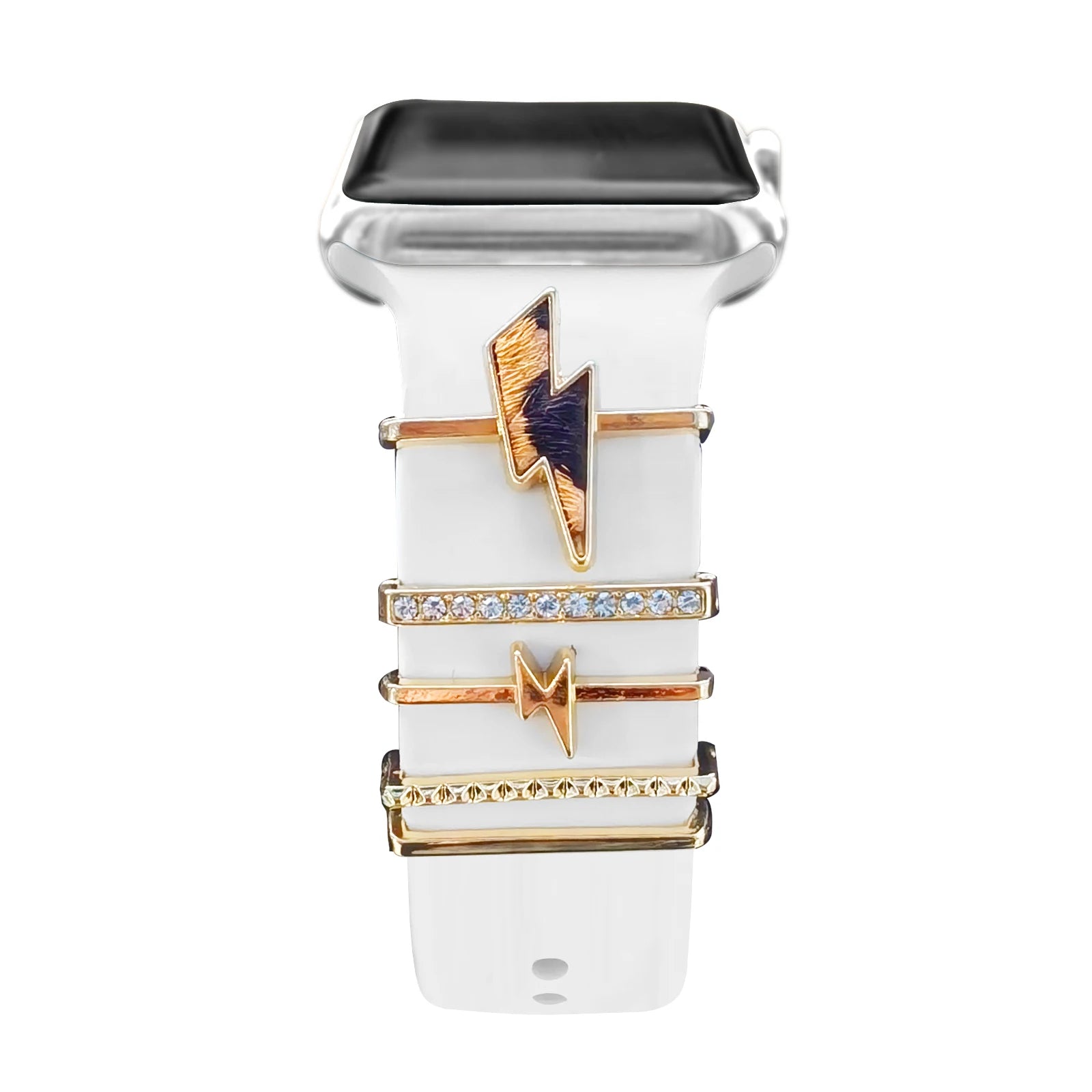 Decoration For Apple Watch band Series 8 7 6 5 4 SE 9 Accessories Diamond Jewelry Charms for Samsung Huawei watch fit 3 band