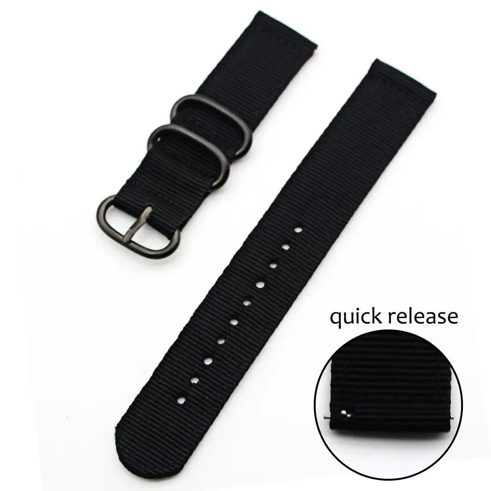 18mm 24 22mm 20mm Woven Nylon Watch Sport Strap Band For Samsung Galaxy 7 4 5 6 Gear S3 Classic Active 2 for Amazfit Fabric band