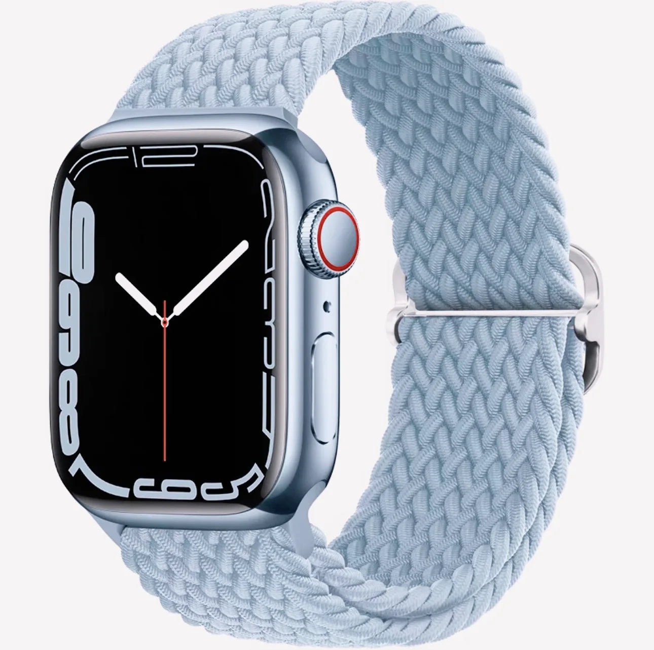 Braided Loop For Apple Watch band 49mm 44mm 45mm 41mm 42mm 38mm 40mm Elastic Solo band Apple Watch Ultra Series 7 SE 3 6 8 Band