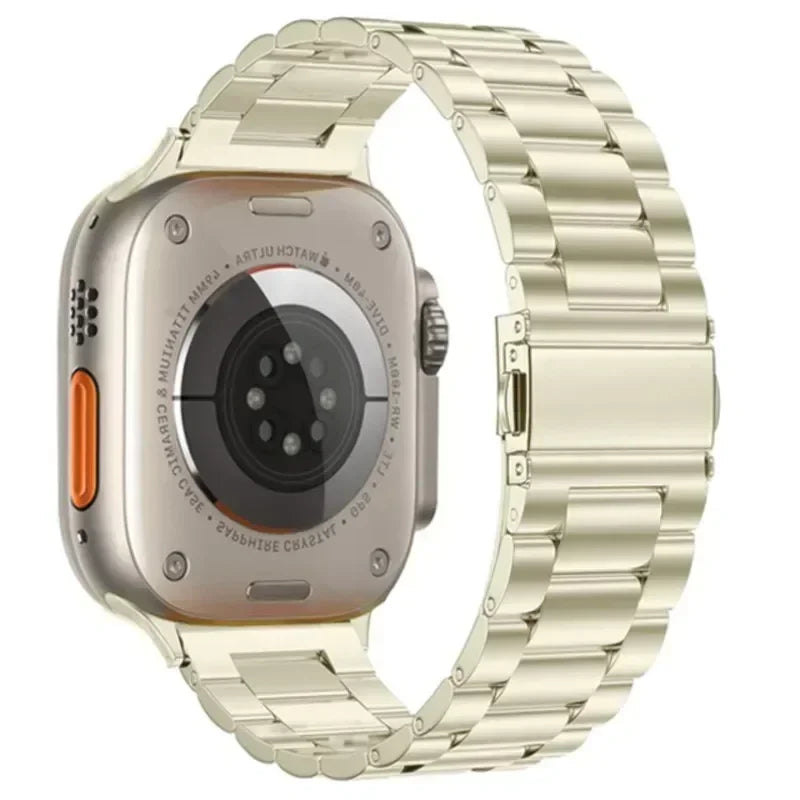 Stainless Steel band for Apple Watch band 44mm 45mm 38mm 42mm 40mm 41mm metal link band Apple Watch Series 9 10 8 7 6 5 4 SE Ultra 49mm m