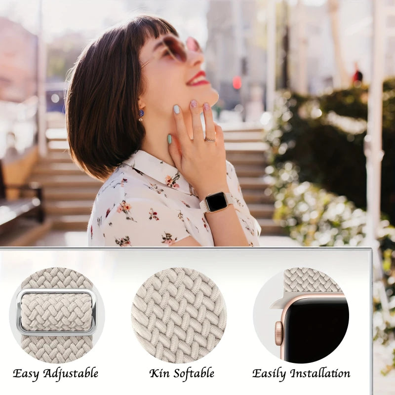 band for Apple Watch band Series 11 10 9 8 7 SE Ultra 3 49mm 46mm 42mm 44mm 45mm 40mm Braided band correa Apple Watch accessories