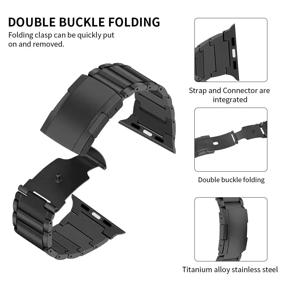 Titanium band for Apple Watch band Ultra 2 49mm 44mm 46mm 45mm 42mm 38mm 41mm 40mm metal band Apple Watch Series 10 9 8 7 6 5 4 SE