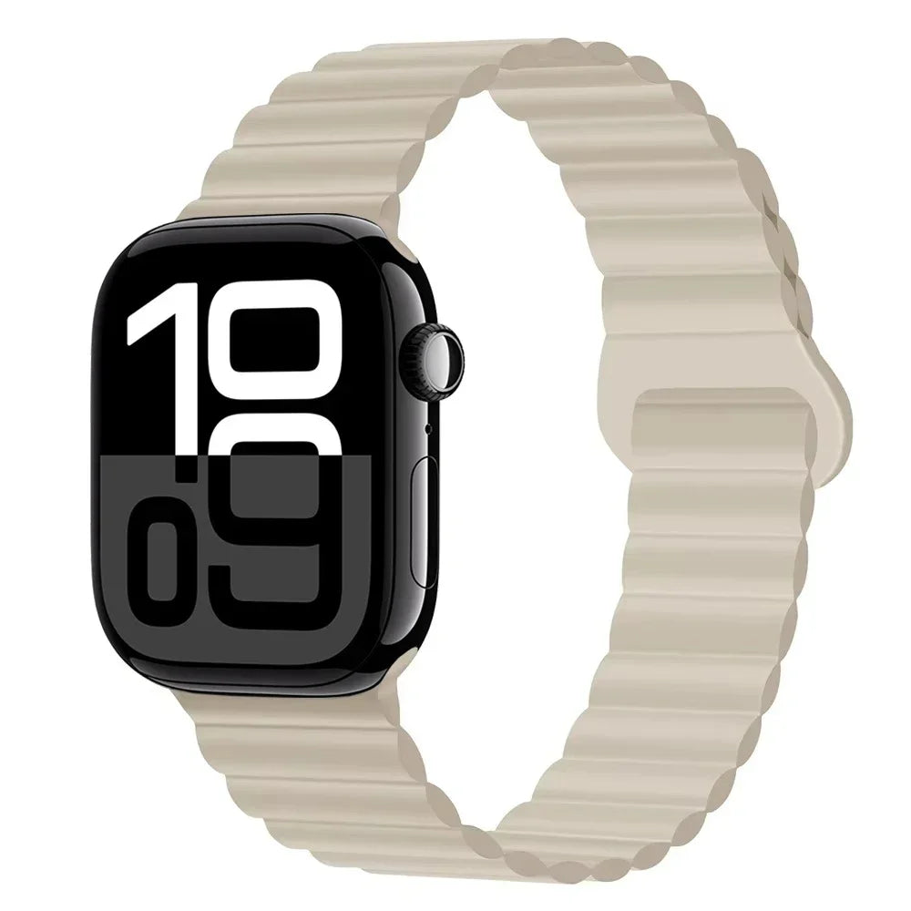 Silicone band for Apple Watch Ultra 3 2 1 49mm 11 10 42mm 46mm Magnetic band for Series 9 8 7 6 5 4 SE3 41mm 45mm 44mm 40mm