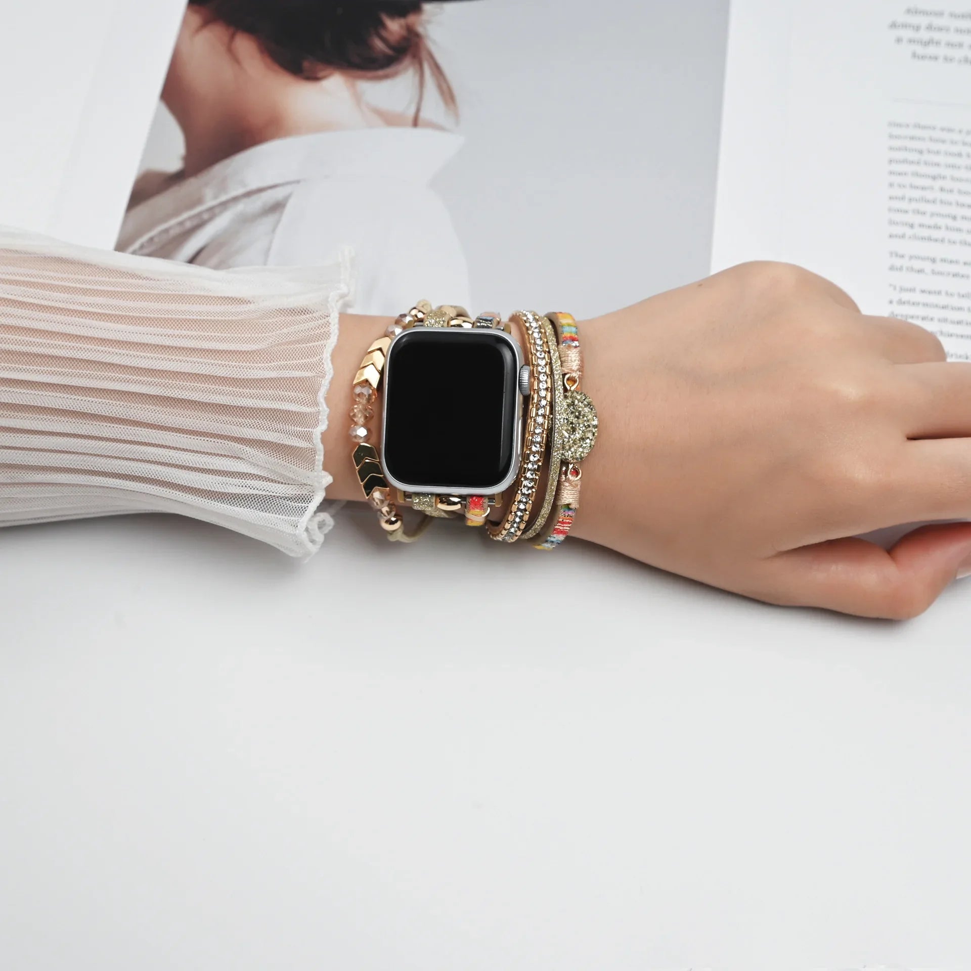 Nice Arrow band link For Apple Watch band Series 11 10 8 7 6 3 4 5 9 40mm 41mm 38mm 42mm 44mm 45mm 46mm band