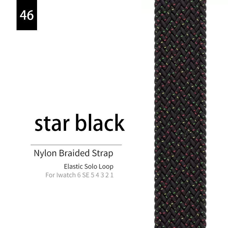 Elastic Solo Loop band For Apple Watch 44mm 40mm 45mm 41mm 46mm 42mm Ultra 49mm band for Apple Watch Series 10 9 8 7 SE 6 5 4 band