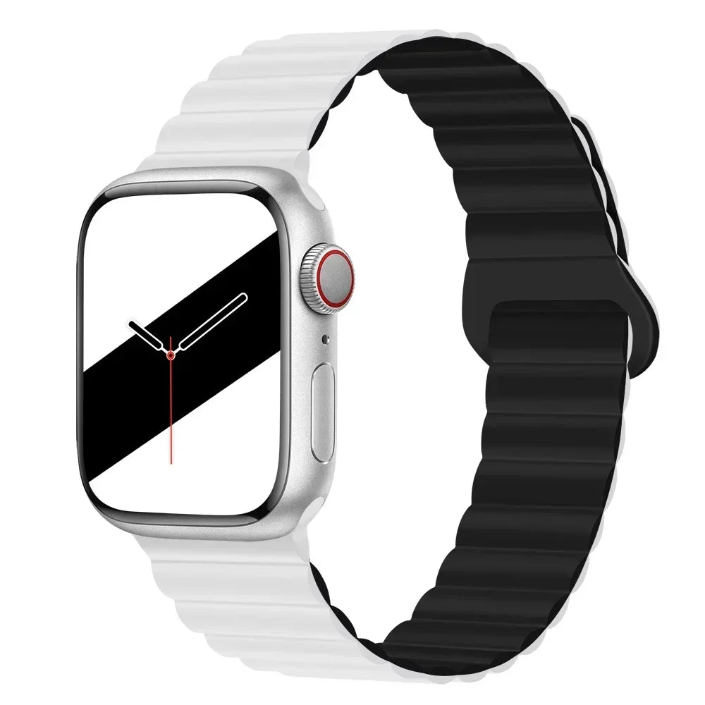 Magnetic band For Apple Watch band 45mm 38mm 49mm 40mm 42mm 41mm Silicone Sport band Apple Watch Series Ultra 10 9 6 5 7 8 SE 44mm