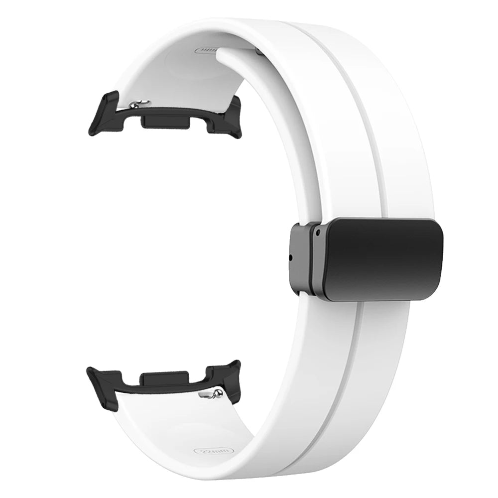 Soft Silicone Band for Samsung Galaxy Watch 8 40mm 44mm Magnetic Watchband for Galaxy Watch8 Classic 46mm Ultra 2025 Accessories