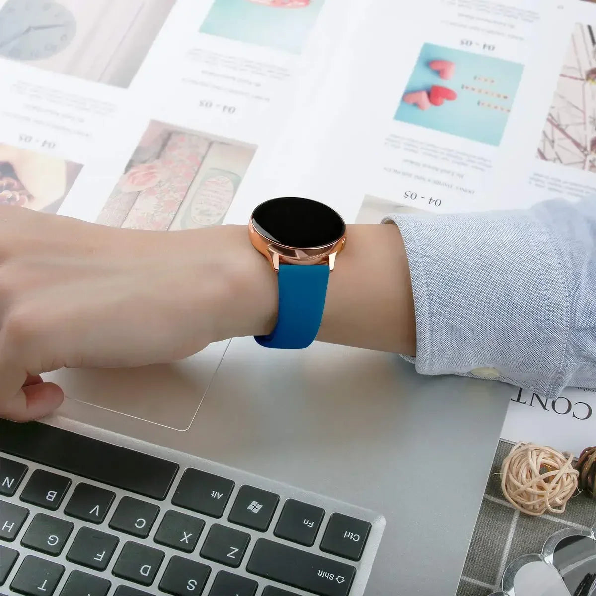 20mm 22mm strap For Samsung Galaxy watch 5 pro/6/4/Classic/Active 2/Gear S3 frontier silicone bracelet Huawei GT 2/2e/3 pro band