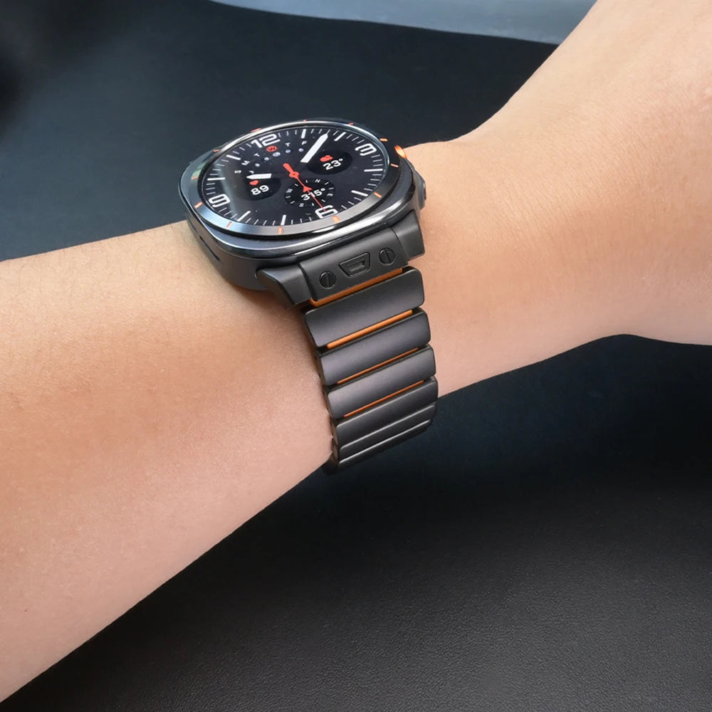 Titanium Strap for Samsung Galaxy Watch 8 Ultra 2025 Watchband Rubber Metal Band for Samsung Galaxy Watch Ultra 47mm 2024 Correa