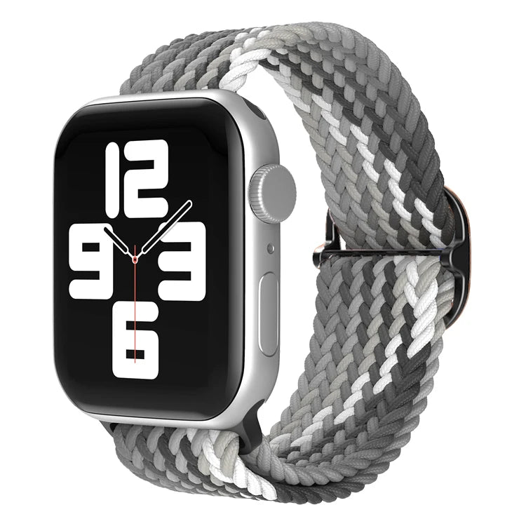 Braided Loop For Apple Watch band 49mm 44mm 45mm 41mm 42mm 38mm 40mm Elastic Solo band Apple Watch Ultra Series 7 SE 3 6 8 Band
