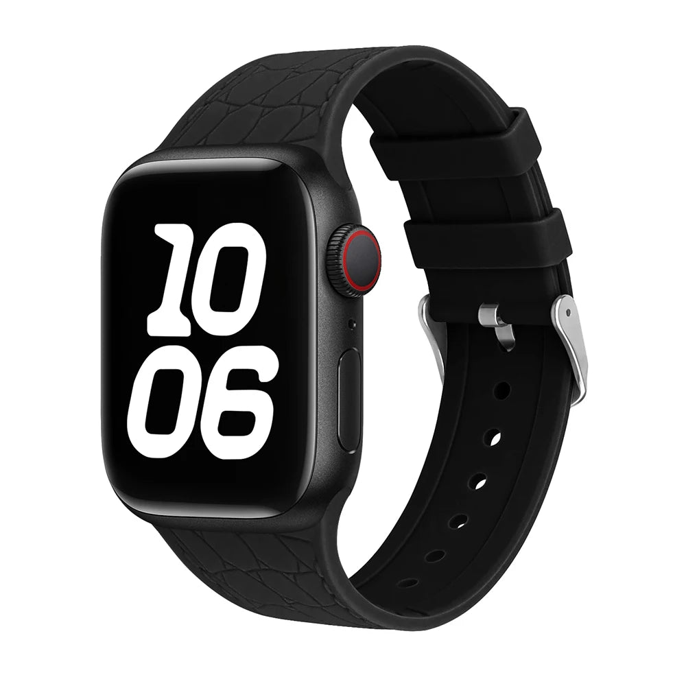 Silicone band for Apple Watch band 46mm 40mm 44mm 41mm 45mm 42mm band Correa Apple Watch Series 10 SE 9 8 7 6 5 3 Ultra 2 49mm