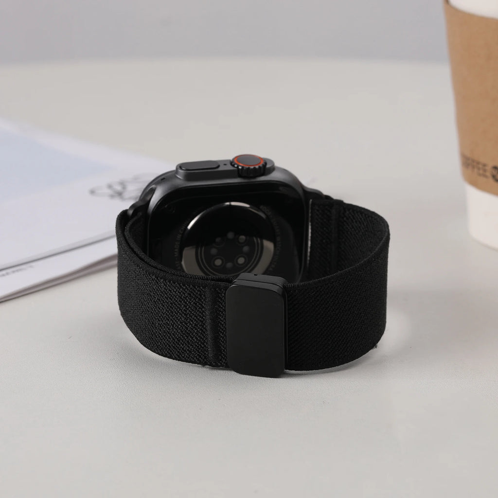 Magnetic band For Apple Watch band 49mm 45mm 46mm 44mm 42mm Nylon Sport Correa band Apple Watch Series Ultra 2 10 9 8 7 6 5 SE