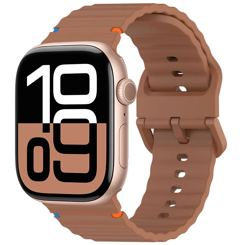 Silicone band for Apple Watch 10 band 46mm 45mm 44mm 49mm 42mm 40mm 38mm correa band Apple Watch Series 9 8 7 6 5 SE Ultra 2 band