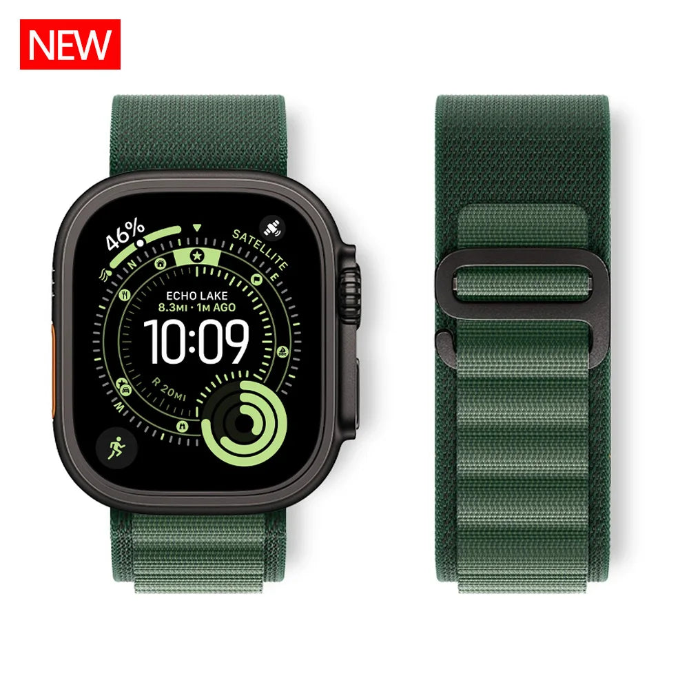 Alpine band For Apple Watch Ultra 3 band 49mm 46mm 45mm 41mm Nylon band Apple Watch Series 11 10 42mm 46mm SE3 40mm 44mm 7 8 9 Band