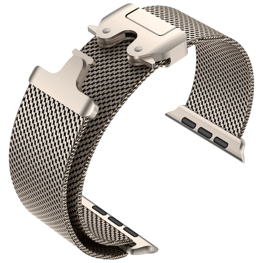 Milanese Mesh Loop for Apple Watch band 49mm 46mm 45mm 44mm 42mm Stainless Steel metal band for Apple Watch Series 10 9 8 7 Ultra 2