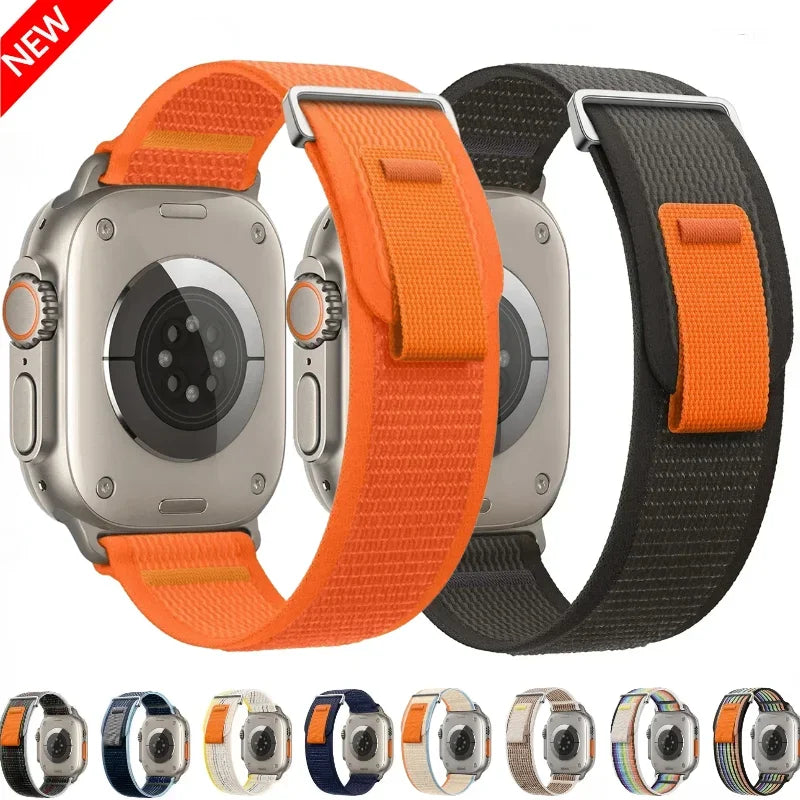 Trail Loop Nylon band For Apple Watch Series 11 10 9 8 7 46mm 42mm 45mm 41mm Ultra 49mm band Wristband Apple Watch 6 5 SE 44mm 40mm