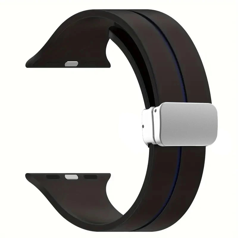 Magnetic band Apple Watch band 45mm 44mm 46mm 42mm 49mm 40mm 41mm Silicone correa band Apple Watch Series 10 9 8 7 6 5 SE Ultra 2