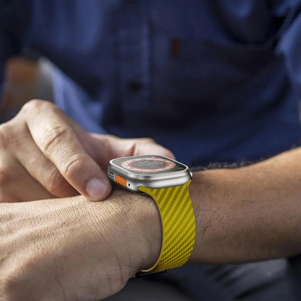 Magnetic buckle band For Apple Watch band 44mm 45mm 49mm 41mm 40mm 38mm Silicone band Apple Watch Ultra 2 Series 7 6 SE 8 9