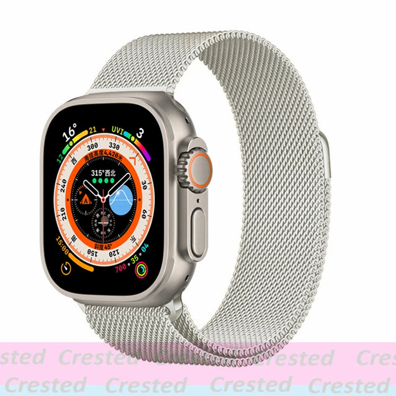 Milanese Loop band For Apple Watch band 11 42mm 46mm 44mm 40mm 41mm 45mm 49mm bands Apple Watch Series 10 9 8 7 6 Se3 Ultra 3 2