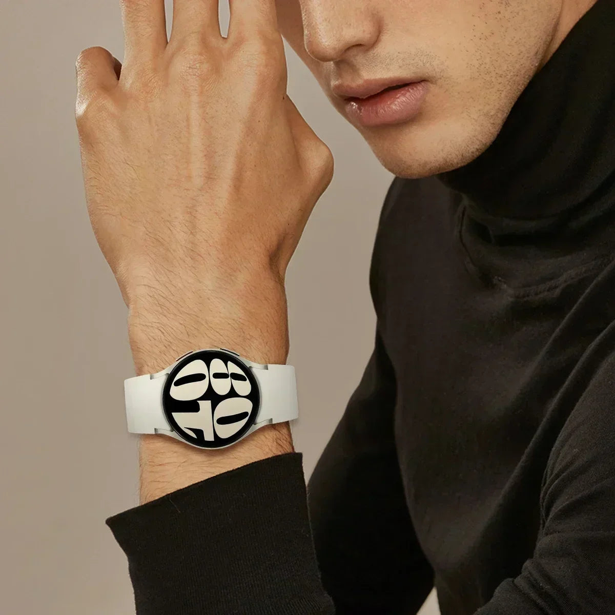 Silicone strap For Samsung Galaxy watch 6 4 Classic 47mm 43mm 46mm Curved original replacement band For Watch 7 6 5 4 40mm 44mm