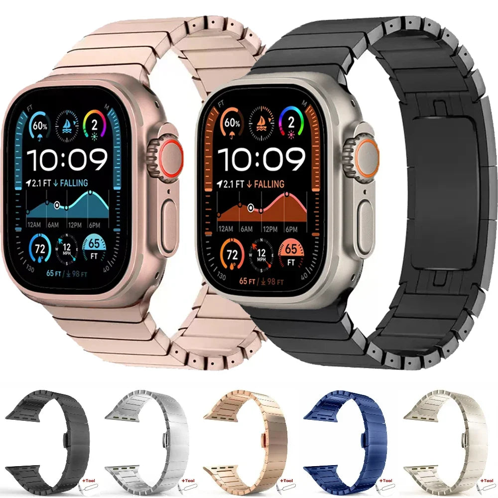 Stainless Steel band for Apple Watch band Ultra 3 49mm 46mm 42mm 45mm 41mm 44mm 40mm metal band for Apple Watch 11 10 9 8 7 6 5 4 SE