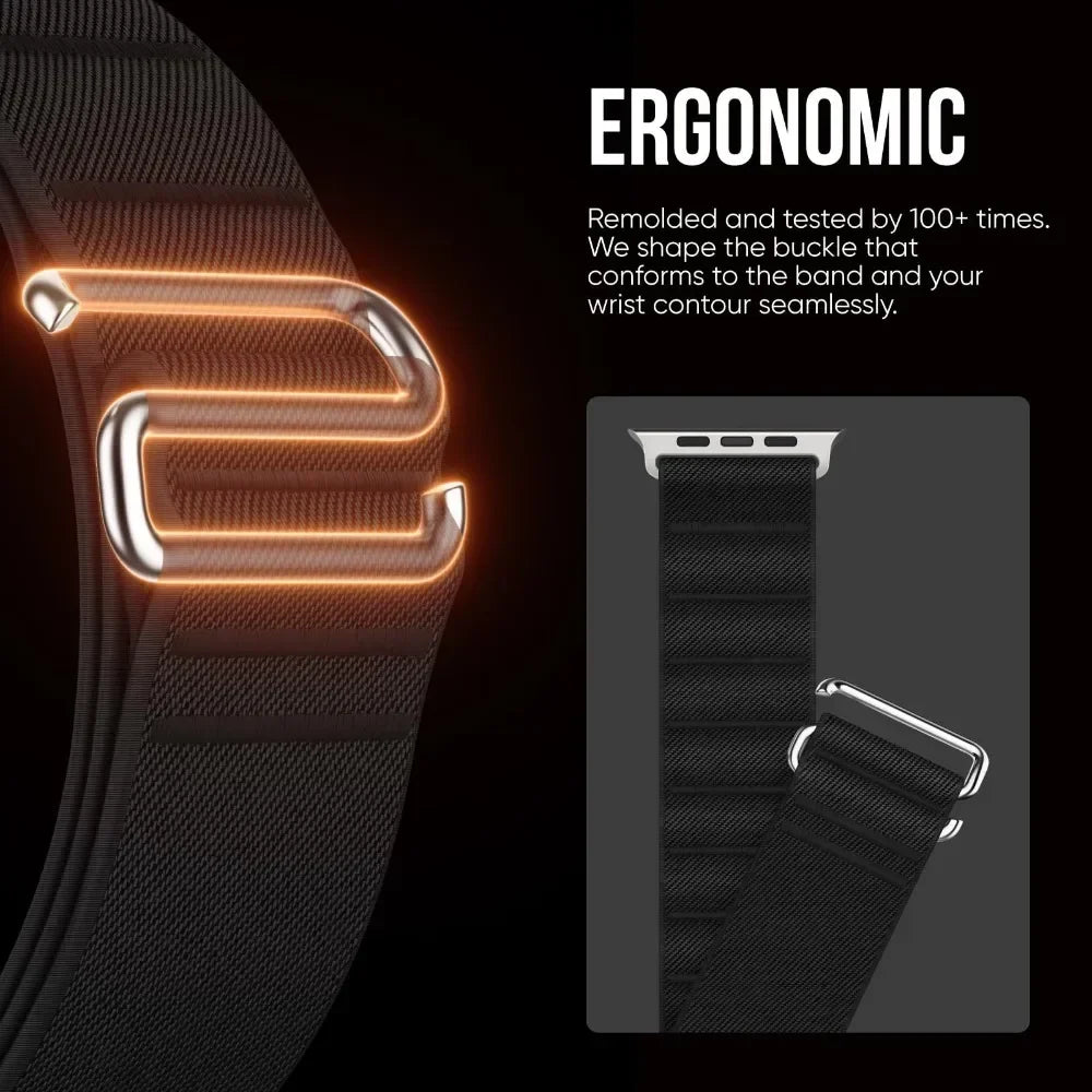 Sport Nylon Loop band for Apple Watch band 49mm 46mm 42mm 45mm 44mm band for Apple Watch Series Ultra 2 10 9 8 7 SE 6 5 4 Correa