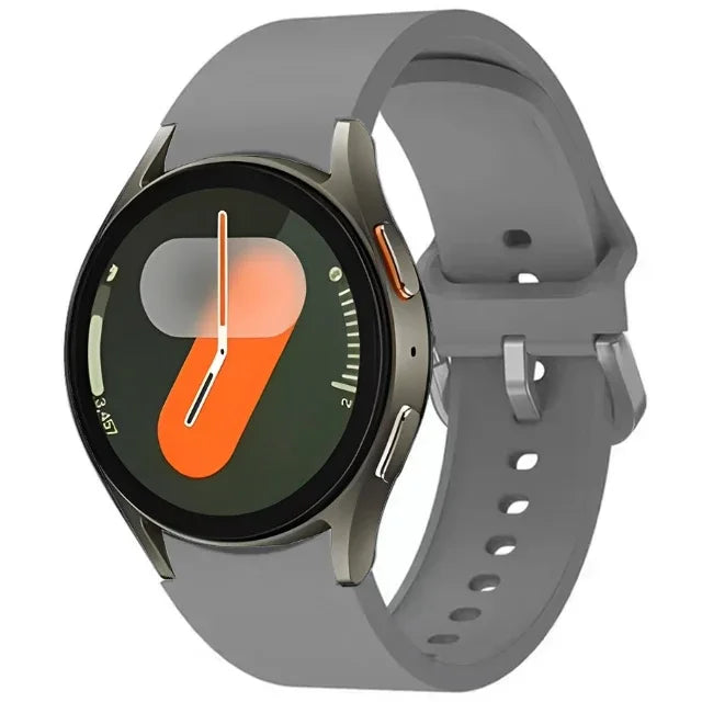 Original Silicone Strap For Samsung Galaxy Watch 7/6/5/4 44mm 40mm 5 Pro Sports Bracelet Galaxy Watch 6 4 Classic 47mm 43mm Band