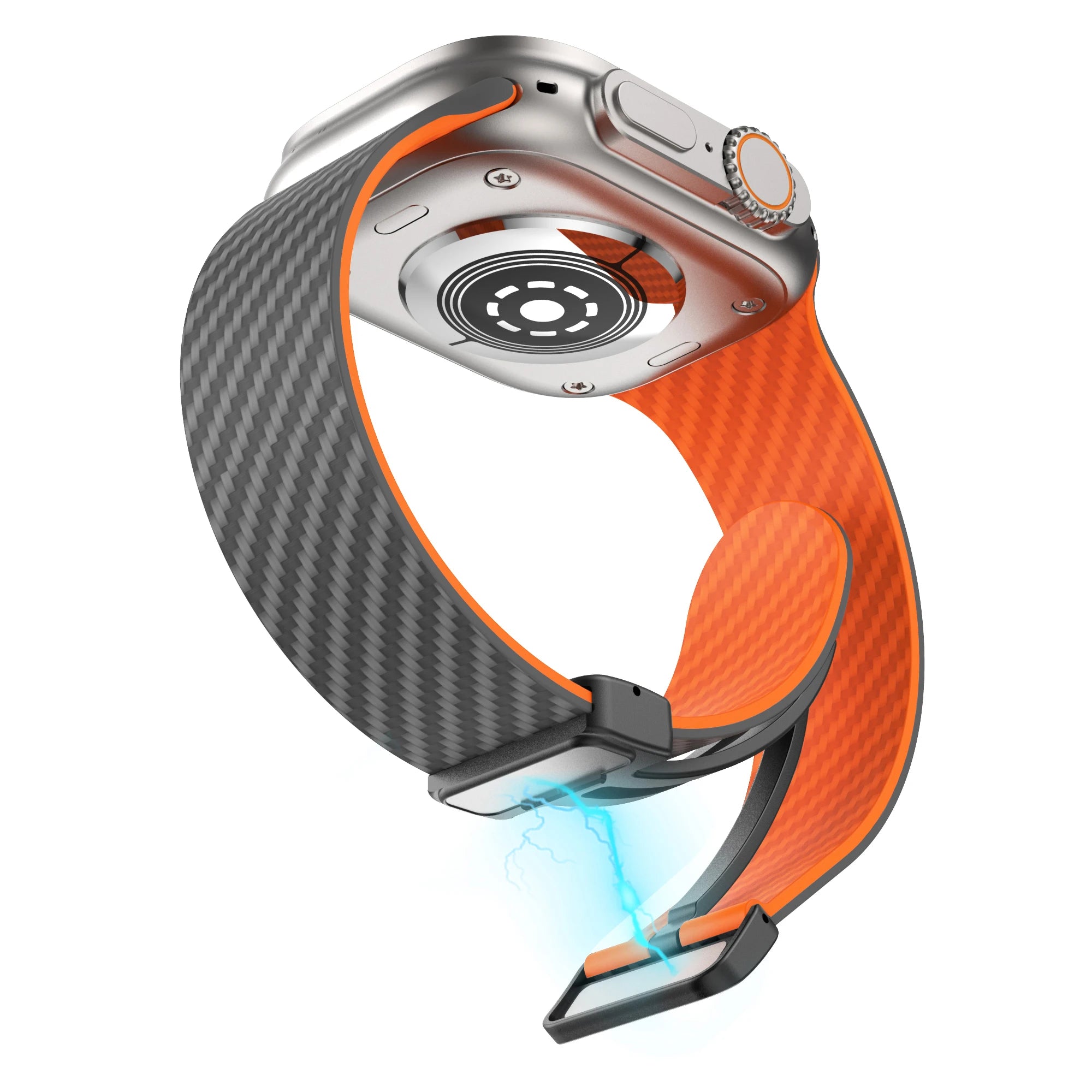 Magnetic buckle band For Apple Watch band 44mm 45mm 49mm 41mm 40mm 38mm Silicone band Apple Watch Ultra 2 Series 7 6 SE 8 9