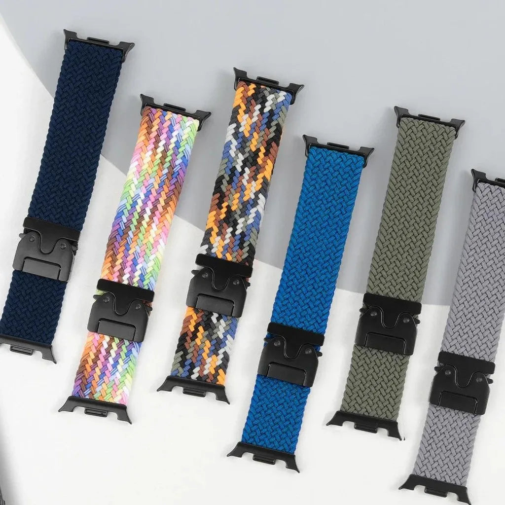 Parachute Buckle Elastic Nylon Strap for Samsung Galaxy Watch 8 40/44mm Luxury Band for Galaxy 8 Classic 46mm Sport Bracelet
