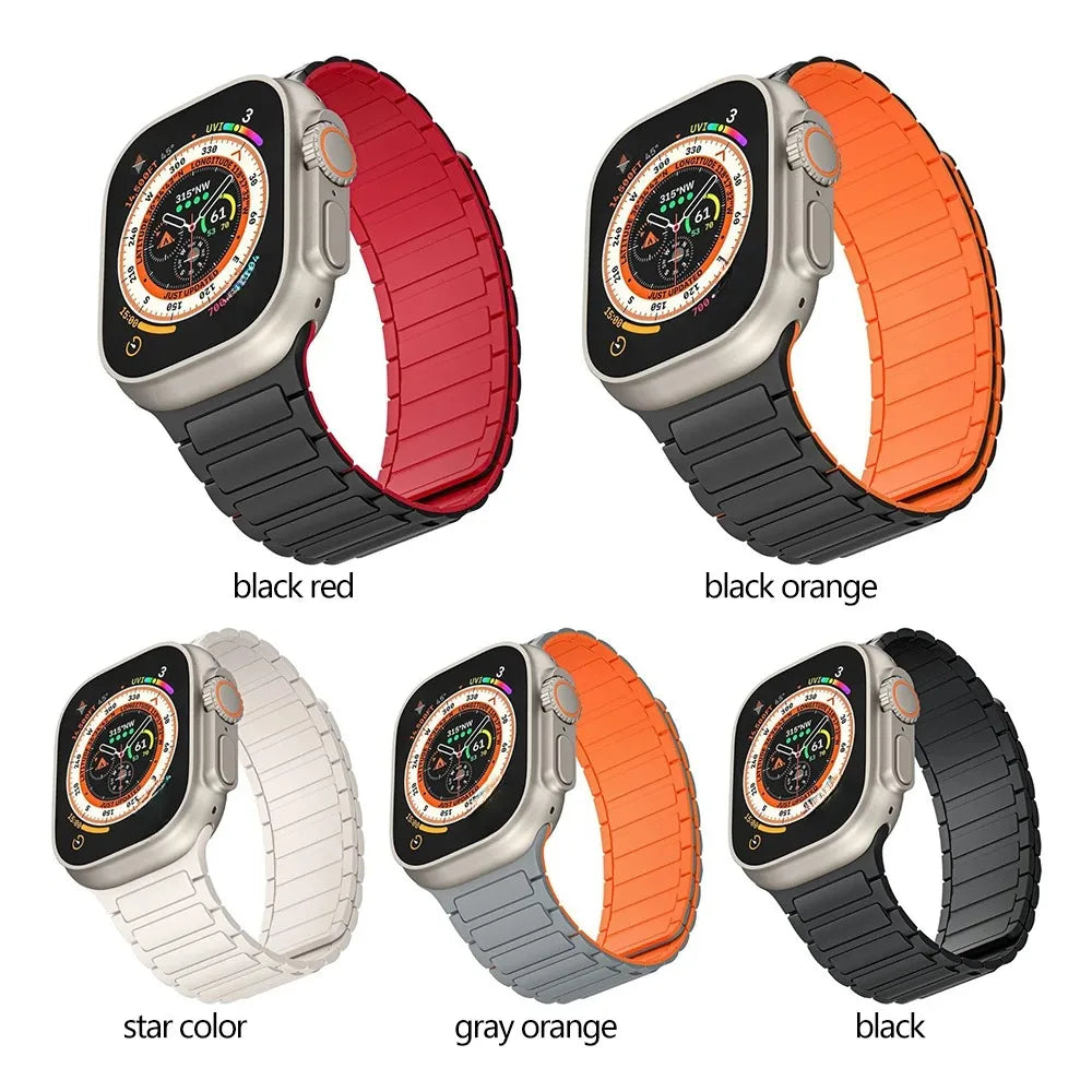 Magnetic band for Apple Watch band Ultra 3 2 49mm 44mm 41mm 40mm 45mm 42mm 46mm band Apple Watch Series 11 10 9 8 7 6 5 4 SE 3
