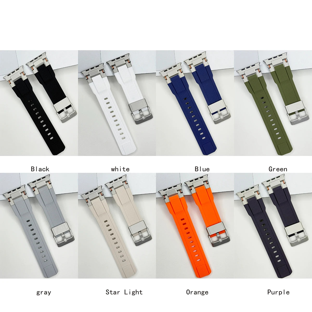 Men's Sport TPU band for Apple Watch band Ultra 2 49mm 46mm 45mm 44mm 42mm Silicone band for Apple Watch Series 10 9 8 7 6 5 4