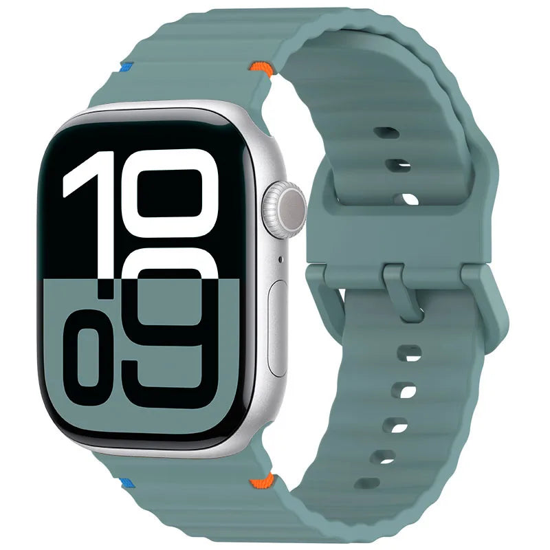 Silicone band for Apple Watch 10 band 46mm 45mm 44mm 49mm 42mm 40mm 38mm correa band Apple Watch Series 9 8 7 6 5 SE Ultra 2 band